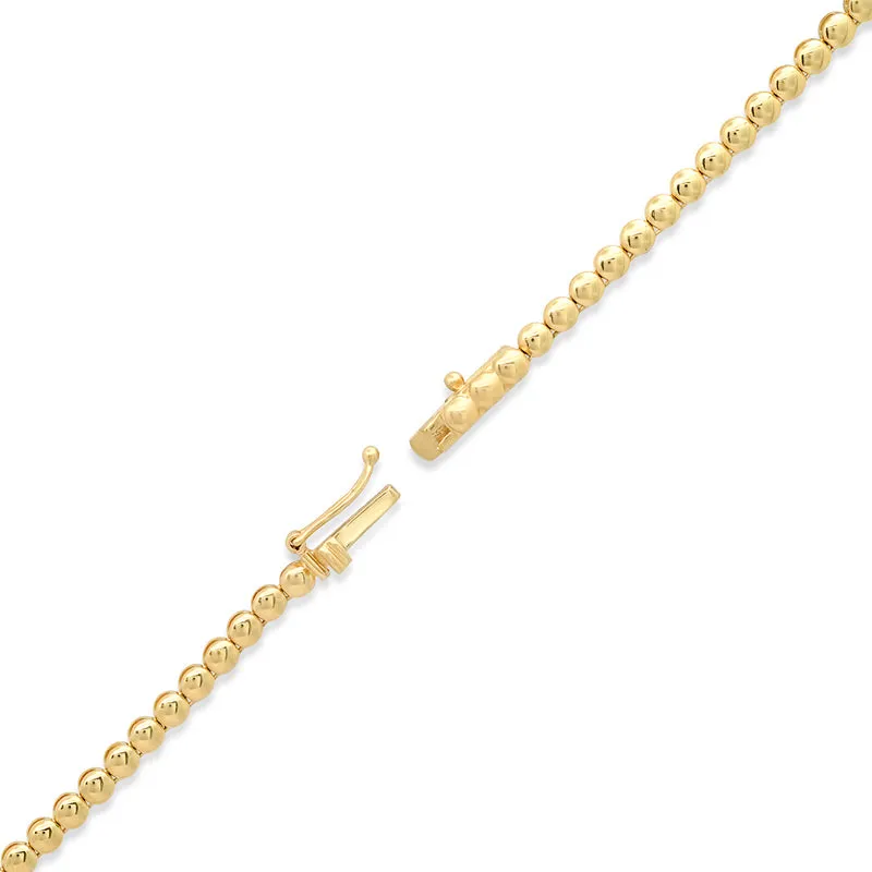 Graduated Emerald Tennis Necklace