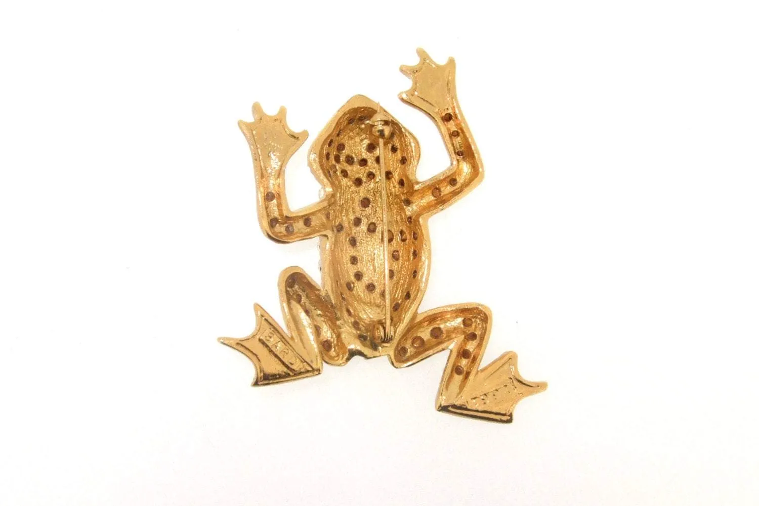 Green Frog Brooch