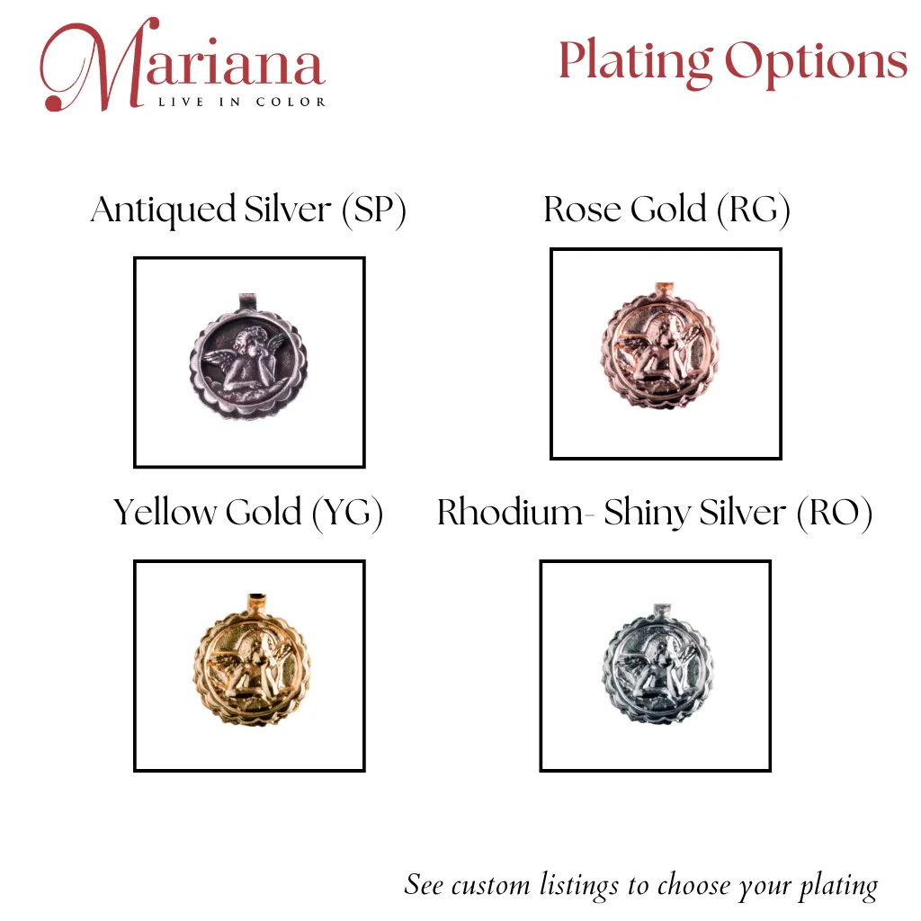 Guardian Angel Pendant in "Ivy Villa" - Rose Gold