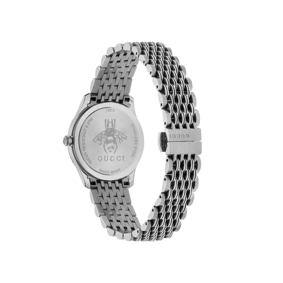 Gucci G-Timeless Watch Stainless Steel Silver Dial 29mm Quartz