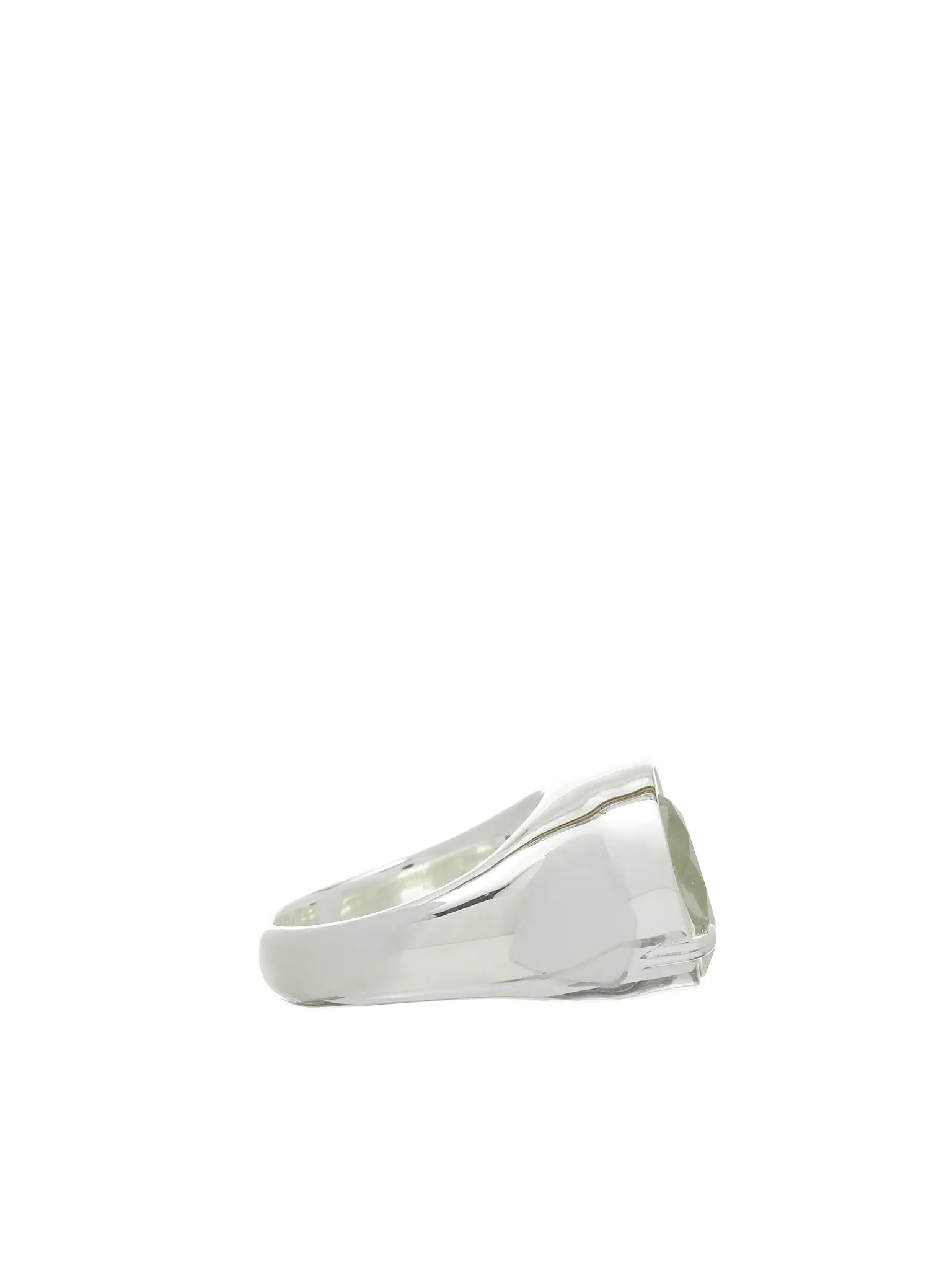 Half Stone Signet Ring (SILVER-HALF-STONE-SIGNET-SAGE)