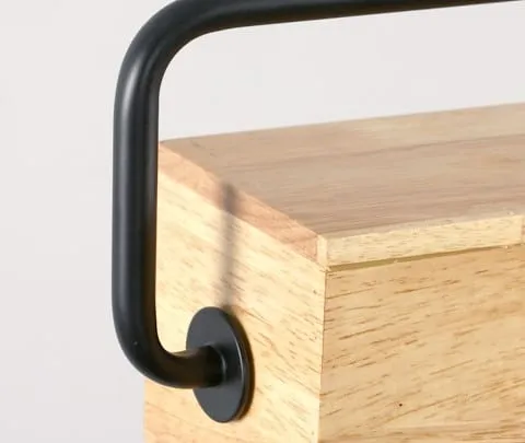 Halfdan Nordic Wooden Bar Pendant Light