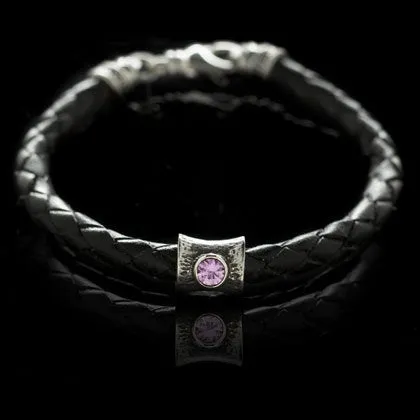 Hammered Solitare Bracelet