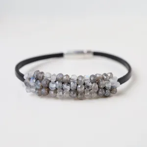 Hand Stiched mix of Mystic Labradorite and Moonstone