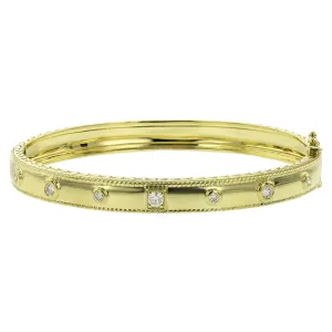 High Polish Round and Square Stacking Bangle