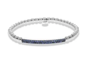 Hulchi Belluni ‘Tresore’ Blue Sapphire Bar Stretch Bracelet (21348bl)
