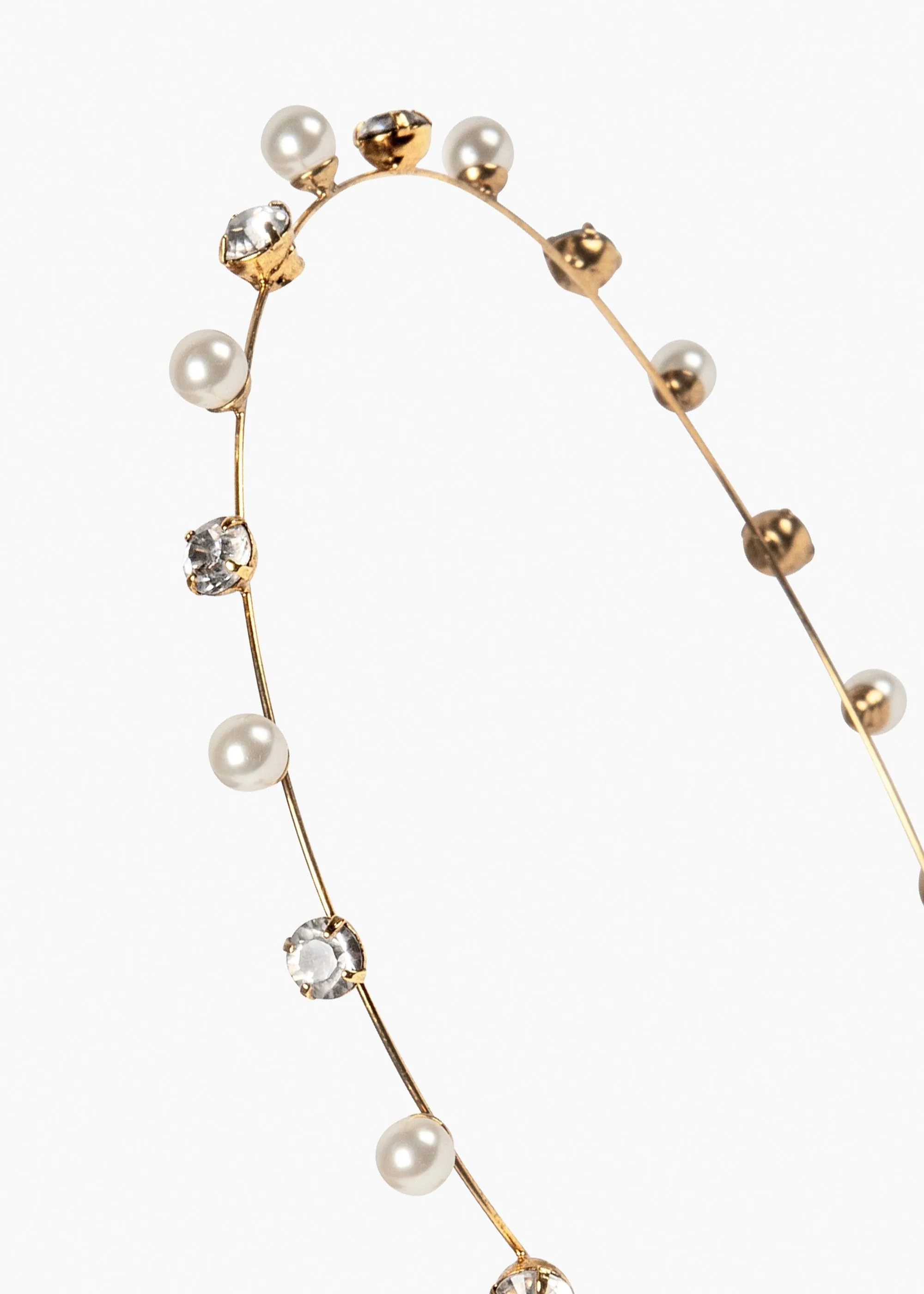 Ines Headband -- Crystal Antique Gold