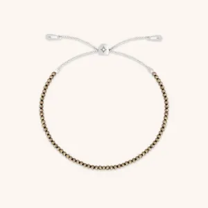 Ironstone Gemstone Bracelet in 9k White Gold