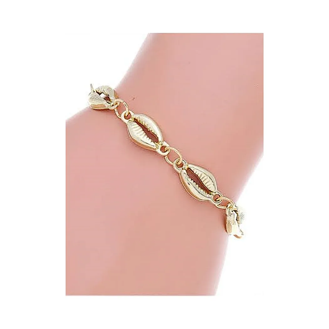 JAB33839 - Coffee Bean Shell Bracelet