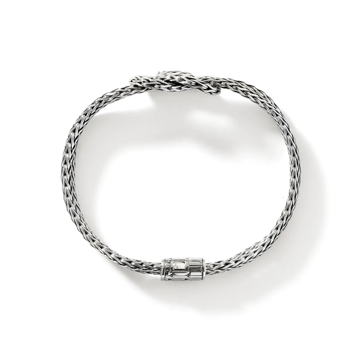 John Hardy Classic Chain Sterling Silver Manah 3.5mm Slim Chain Double Row Bracelet