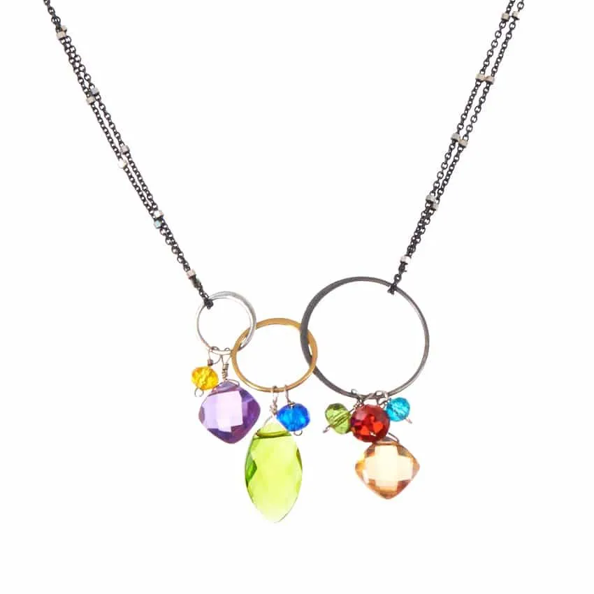Joy Link Necklace with Marquee Center