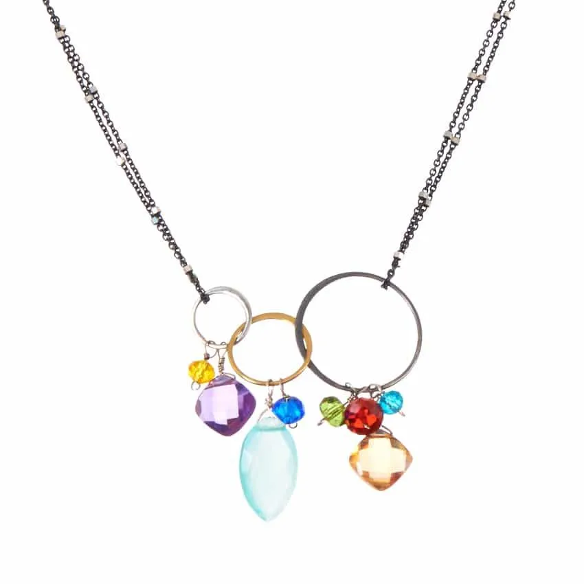 Joy Link Necklace with Marquee Center