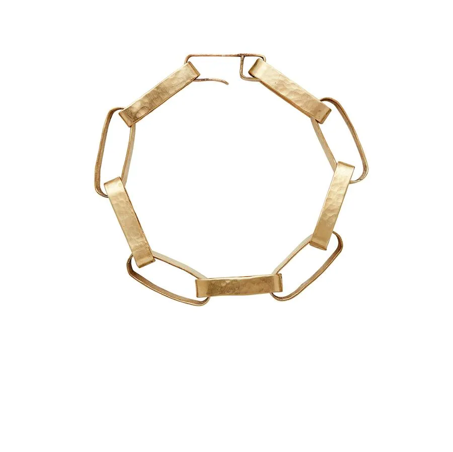 Julie Cohn Bronze Paper Chain Link Bracelet