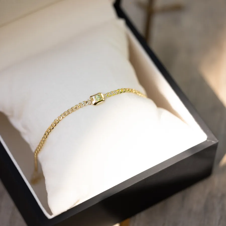 K. Mason Curb Link Gemstone Bracelet
