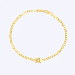 K. Mason Curb Link Gemstone Bracelet