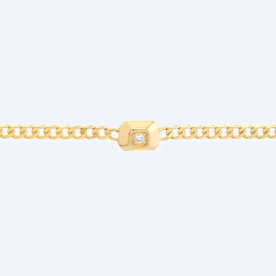 K. Mason Curb Link Gemstone Bracelet