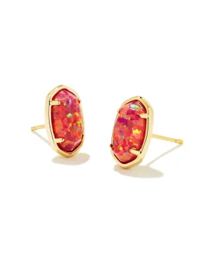 Kendra Scott Grayson Gold Stud Earrings in Berry Kyocera Opal