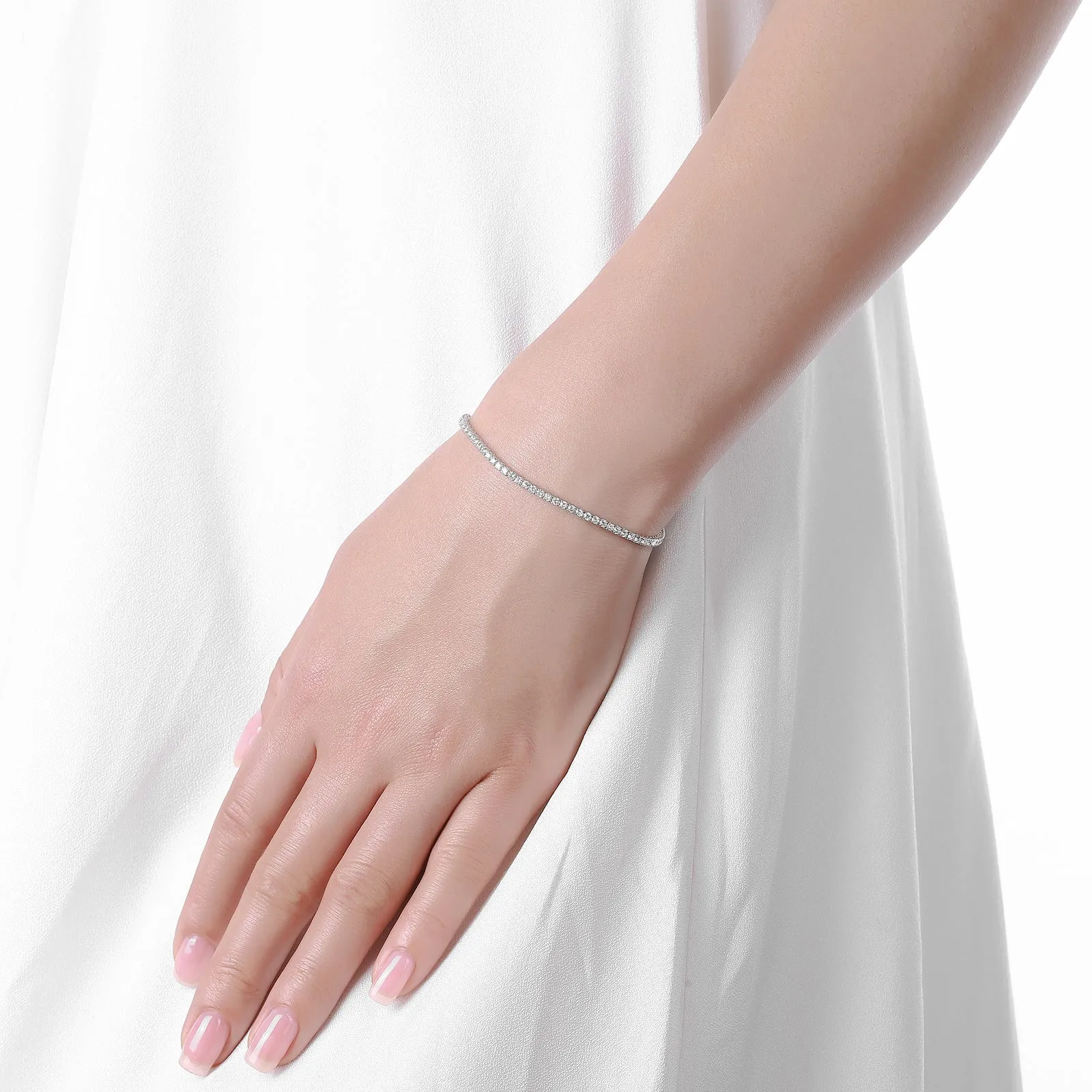 Lab Grown Diamond Tennis Bracelet