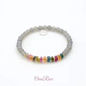 Labradorite Girls Bracelet,Moonstone Energy Wrist Accessories,Healing Quiet Bracelet🌙