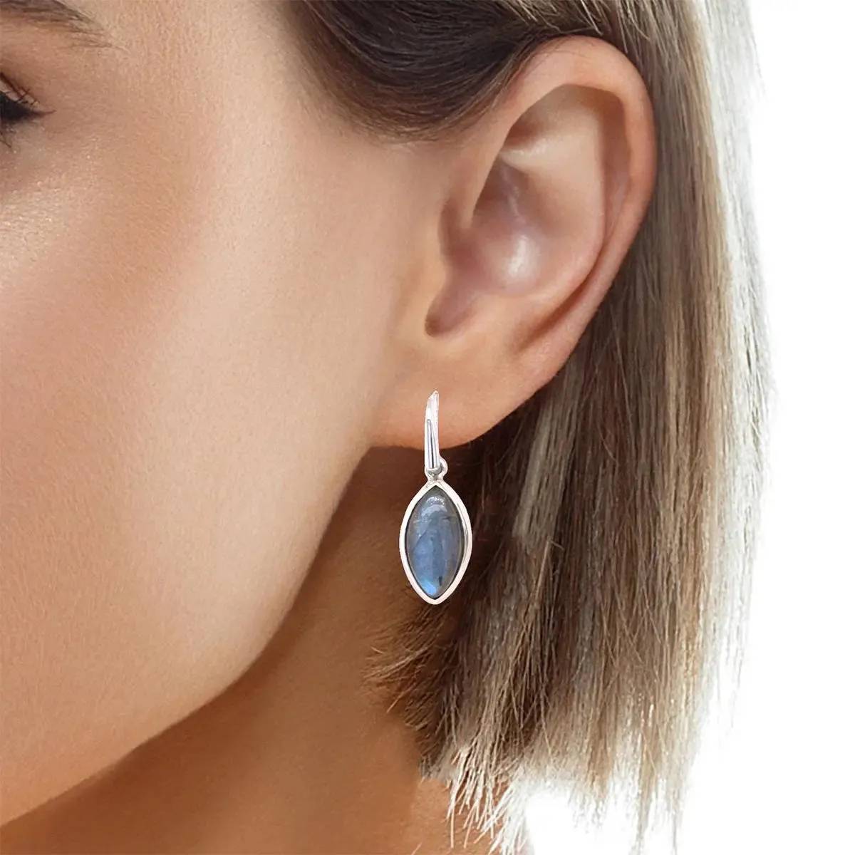 Labradorite Sterling Silver Earrings