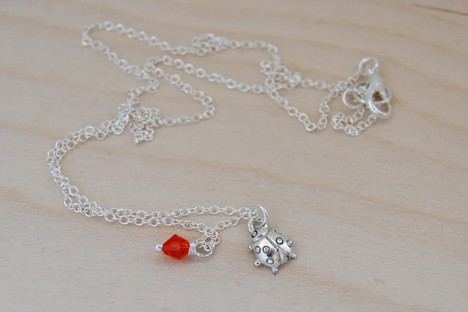 Ladybug BFF Necklace (Sold Singly) | Best Friend Charm Necklace | BFF Ladybug Jewelry