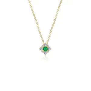 Lafonn Classic Emerald Necklace N0324CEG18