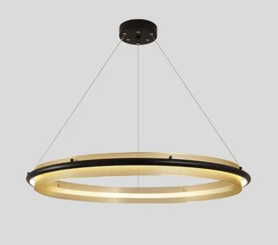 Lanuda Round Ring Grid Frame Pendant Light