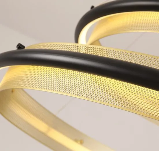 Lanuda Round Ring Grid Frame Pendant Light