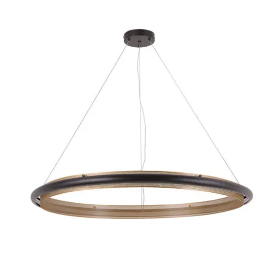 Lanuda Round Ring Grid Frame Pendant Light