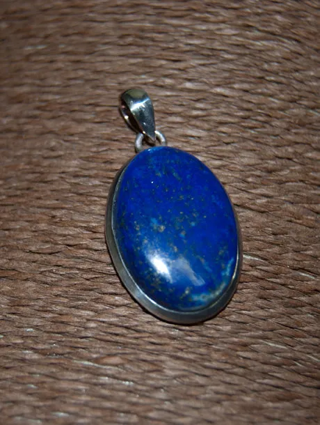 Lapis and Silver Pendant