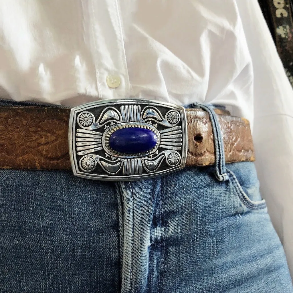 Lapis Buckle<br>By Vernon Haskie