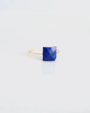 Lapis Lazuli Square Daily Serenity Ring