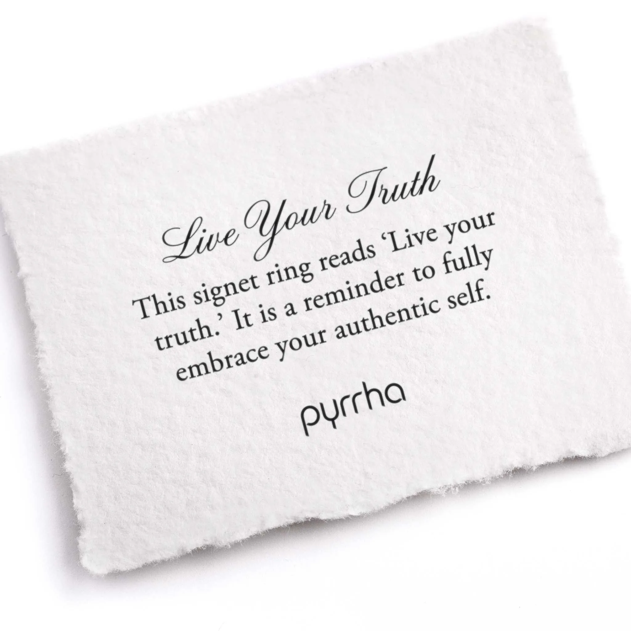 Live Your Truth 14K Gold Sideways Oval Signet Ring