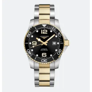 Longines Hydroconquest Two-Tone Black Dial 41mm Automatic
