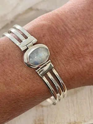 Magic Moonstone Sterling Silver Bracelet