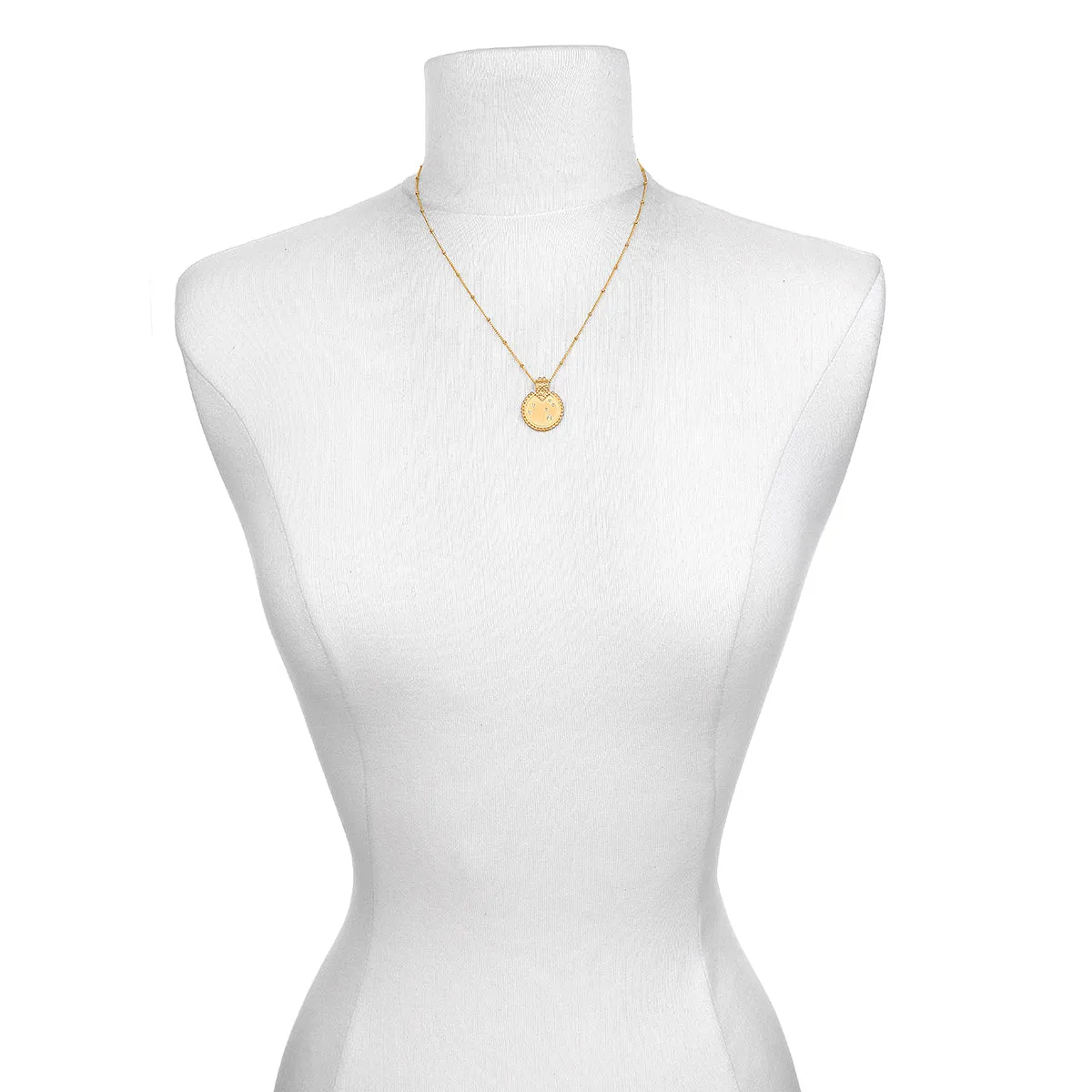 Mandala Zodiac Leo Peridot Necklace