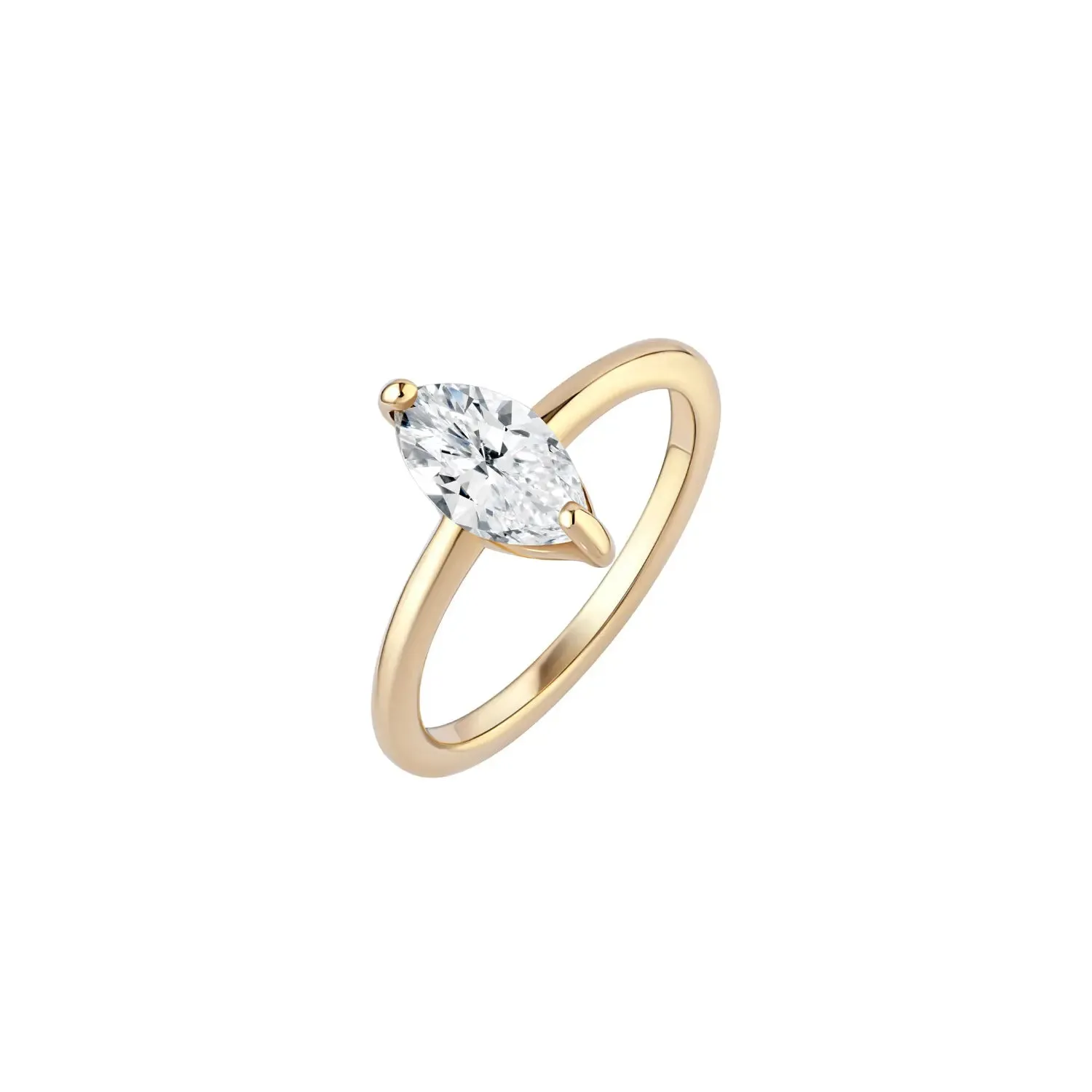 Marquise Diamond Signet Ring