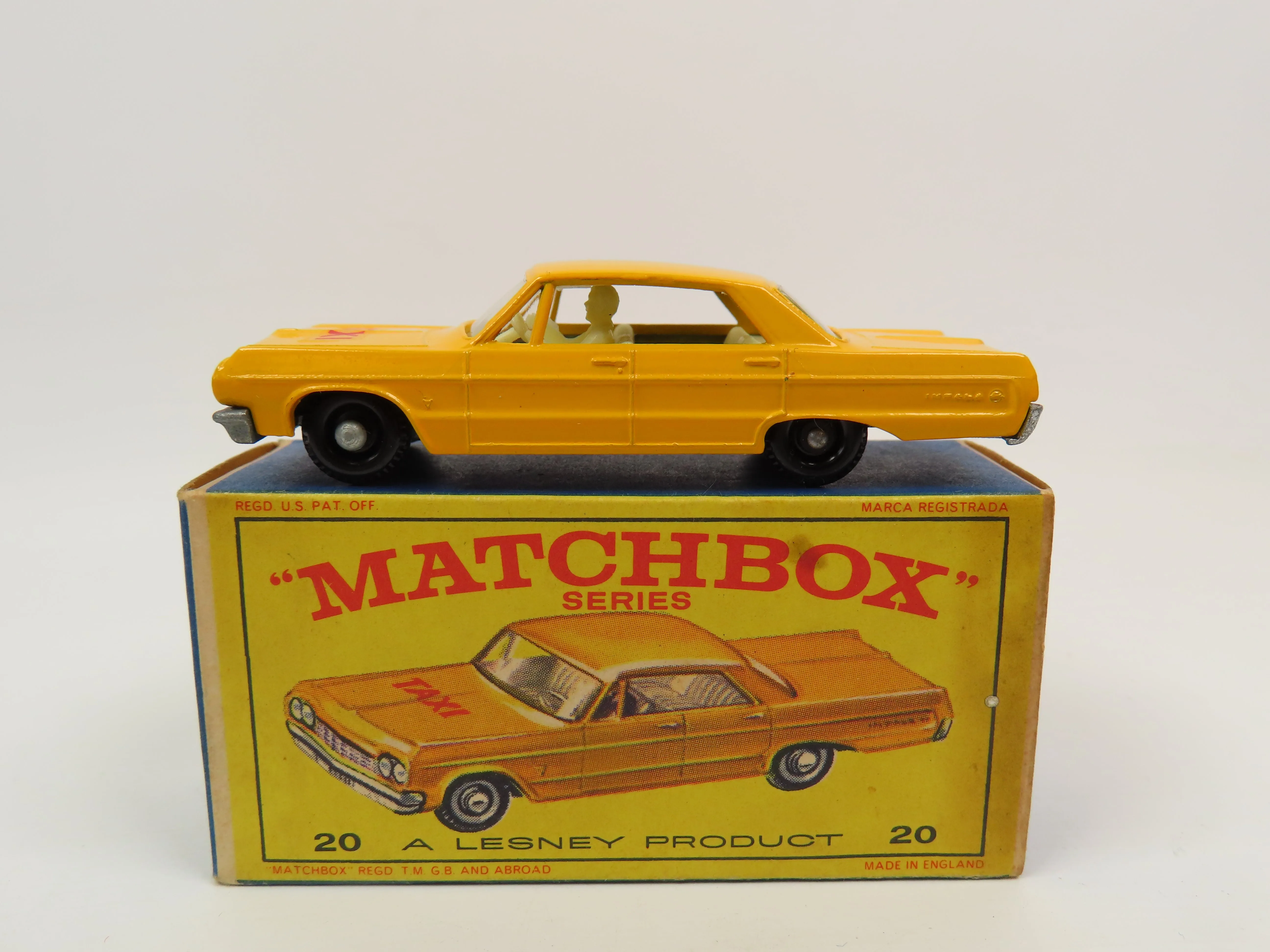 Matchbox 20 Chevrolet Impala Taxi-Cab, 99% Mint/Boxed!