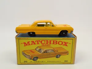 Matchbox 20 Chevrolet Impala Taxi-Cab, 99% Mint/Boxed!
