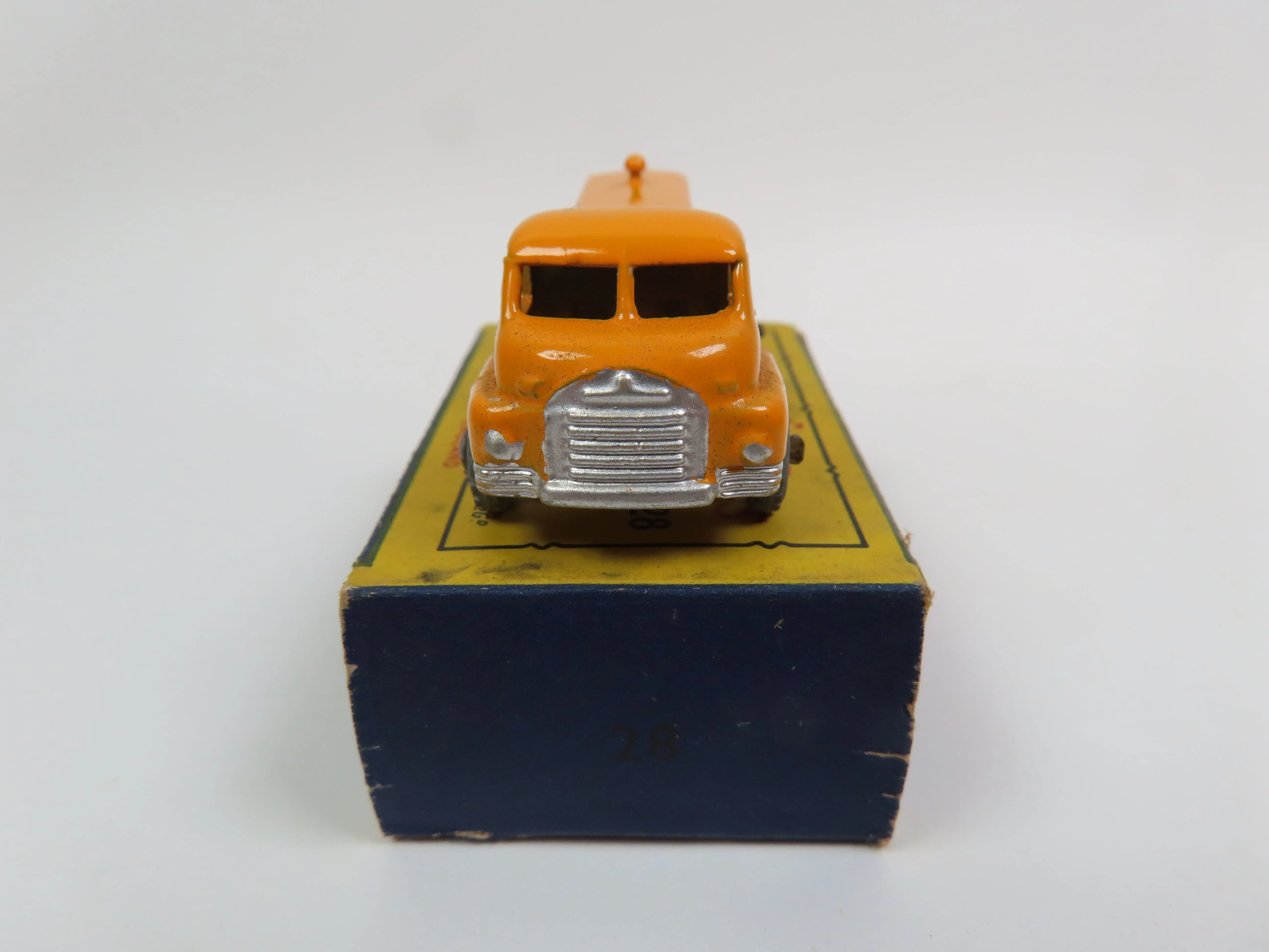 Matchbox 28 Bedford Compressor Truck - Orange/Silver - Mint Boxed!