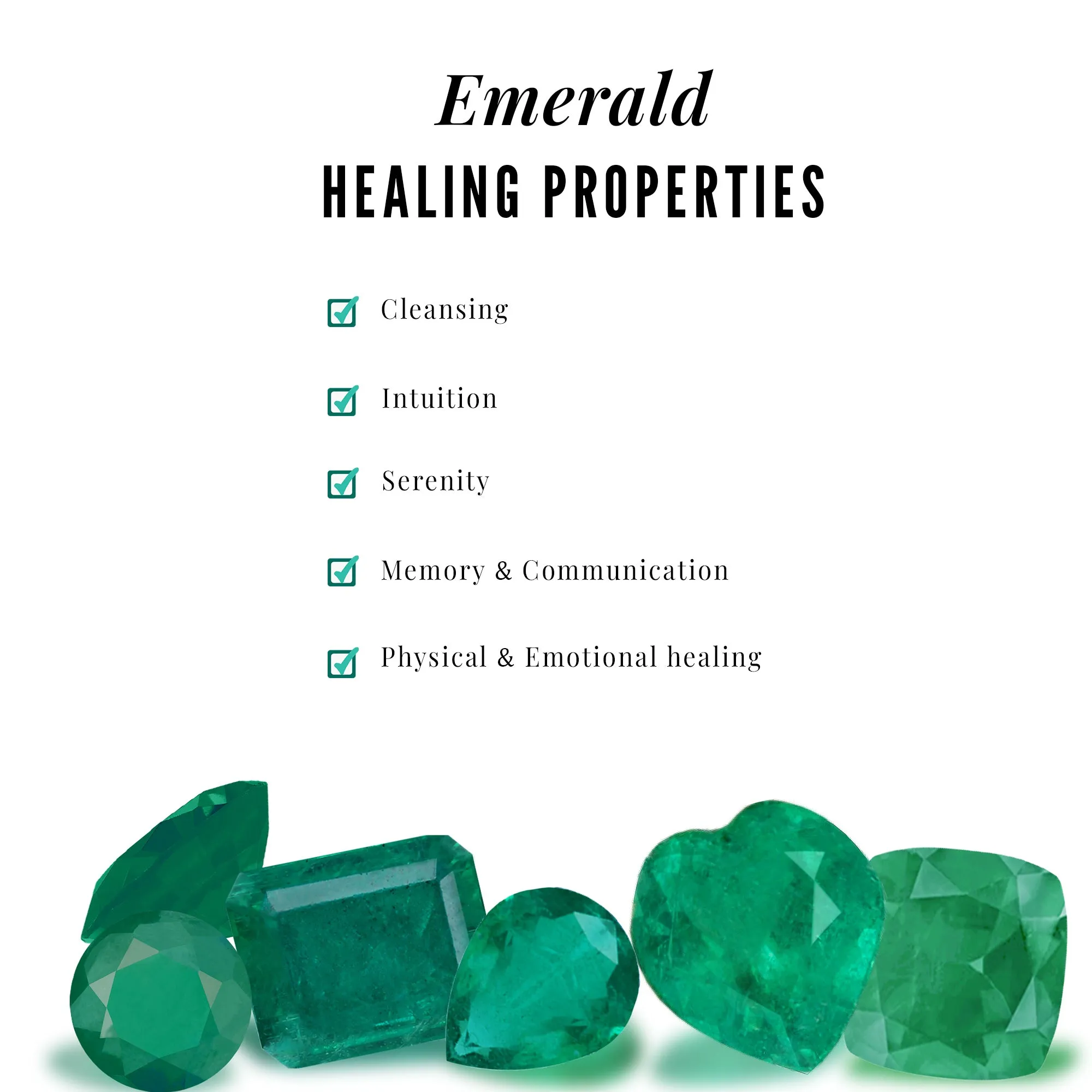Minimal Emerald Dangle Necklace and Earrings Set with Diamond