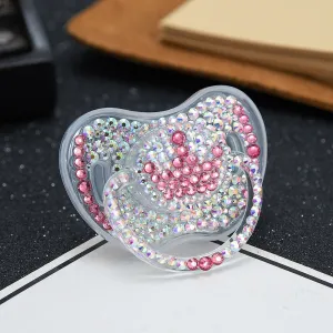MIYOCAR bling Rhinestone pacifier unique design  BPA free dummy bling unique gift baby shower
