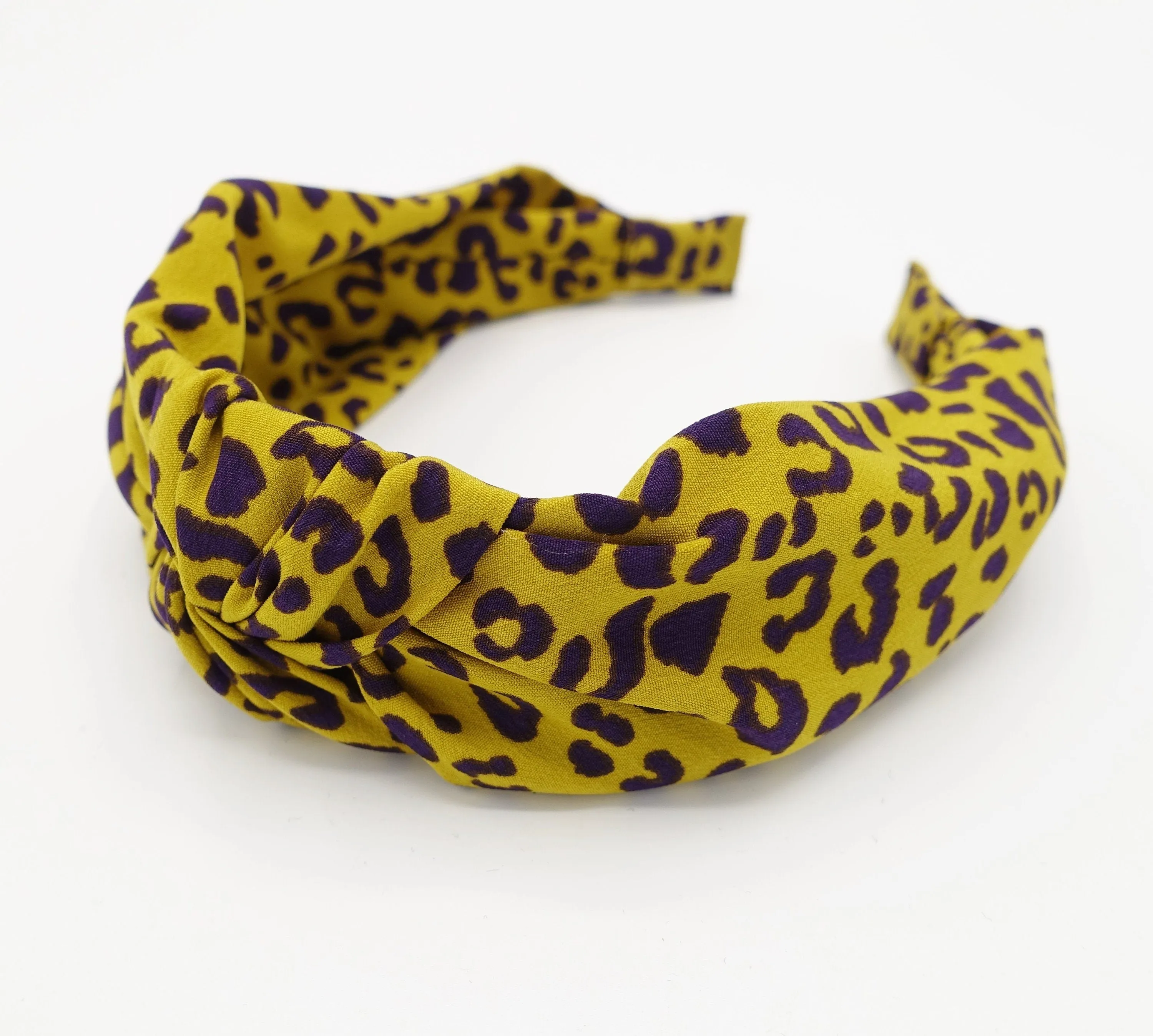 modern colorful cheetah print knot headband animal print hairband women hair accessories