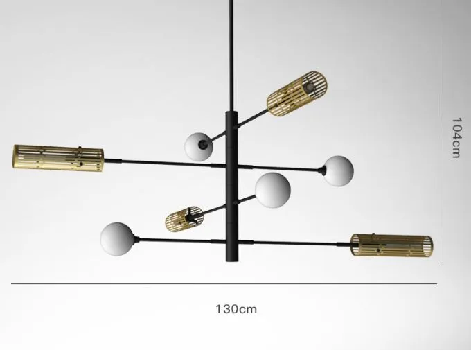 Monroe Class with Glass Mixed Shades Hanging Lamp