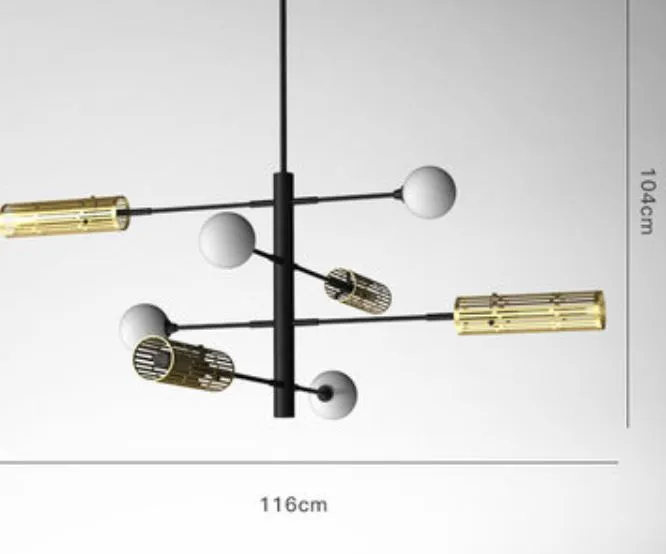 Monroe Class with Glass Mixed Shades Hanging Lamp