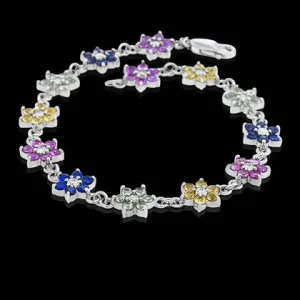 Multicolor Flower Bracelet