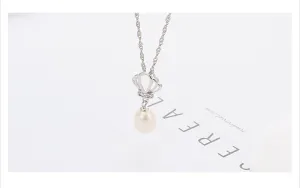Necklace Pendant Setting Blank 7mm 1pc 0.6g 925 Sterling Silver Crown Shape Base for 1 Pearl Bead Wholesale Available