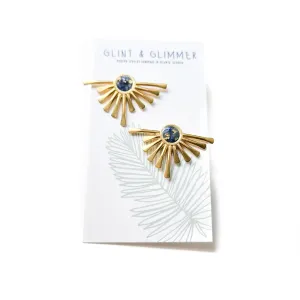 Orla Gemstone and Resin Earrings