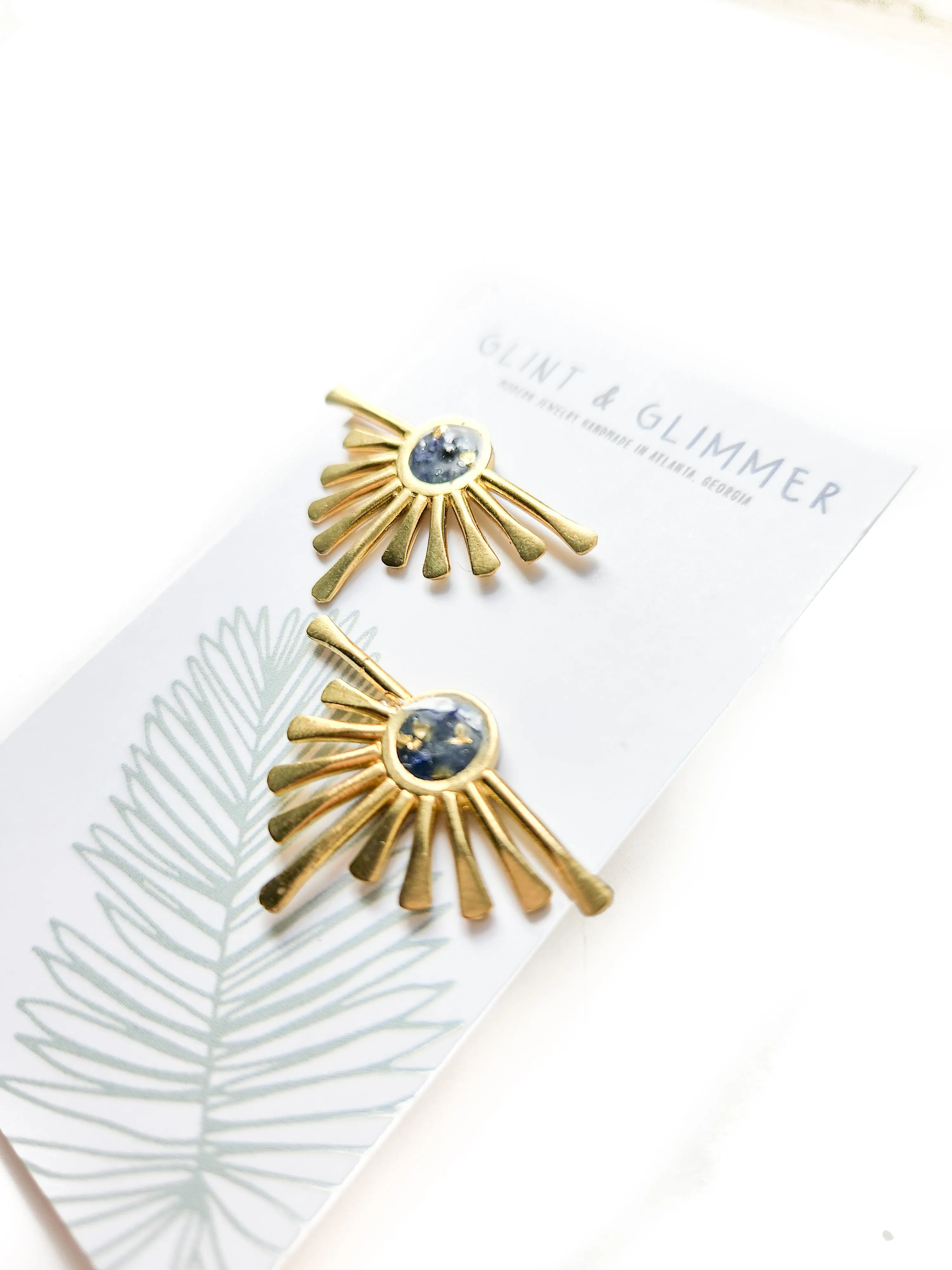 Orla Gemstone and Resin Earrings