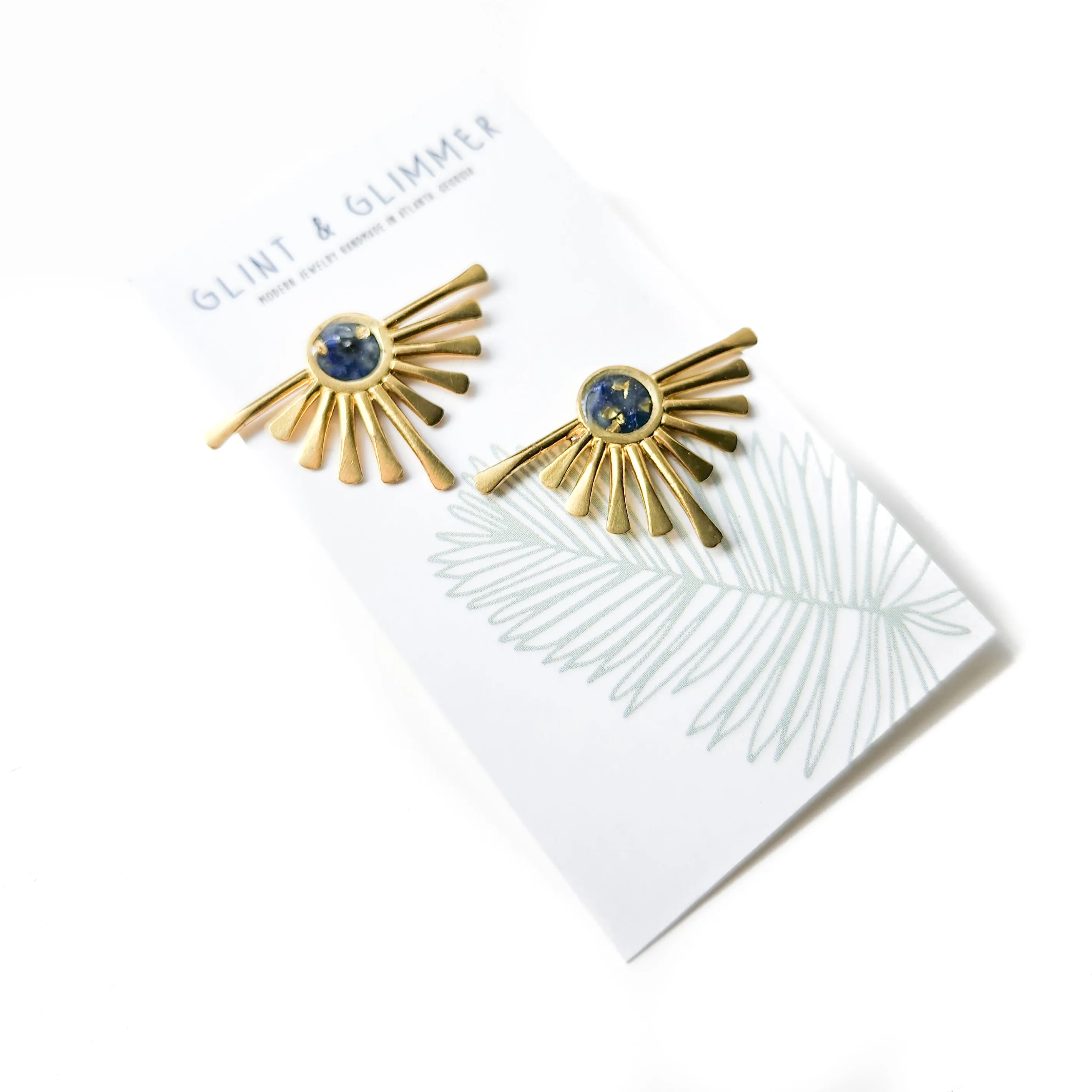 Orla Gemstone and Resin Earrings